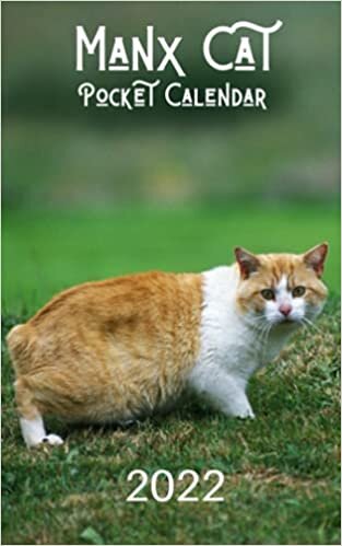 Manx Cat Pocket Calendar 2022: Mini Journal Diary with Daily Weekly with At a Glance Monthly Yearly Grids, Brain , Monthly Budget, Contacts and Password