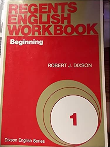 Regents' English Workbooks: Book One: Workbook 1