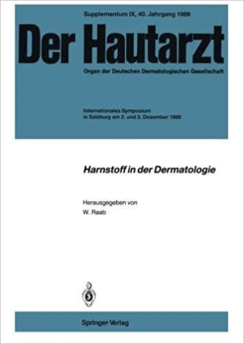 Harnstoff in der Dermatologie: Internationales Symposium in Salzburg am 2. und 3. Dezember 1988 (Der Hautarzt Supplementa (9), Band 9)