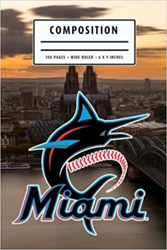 Composition : Miami Marlins Notebook- To My Baseball Son , To My Baseball Dad - Baseball Notebook #22