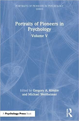 Portraits of Pioneers in Psychology: v. 5