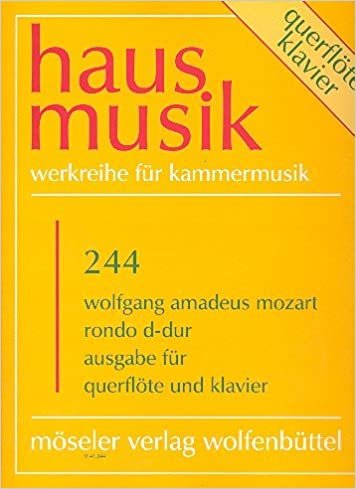 Rondo D-Dur: nach dem Rondo C-Dur. KV 373. Flöte und Kammerorchester. Klavierauszug. (Hausmusik)
