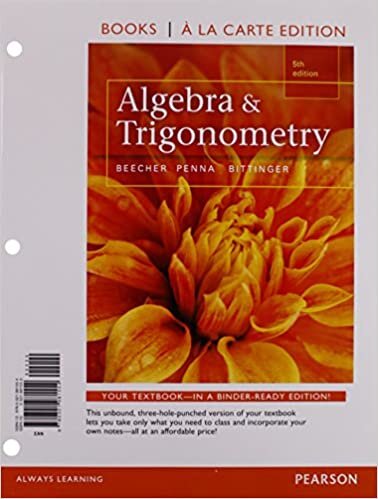 Algebra and Trigonometry, Books a la Carte Edition Plus Mylab Math with Pearson Etext, Access Card Package indir