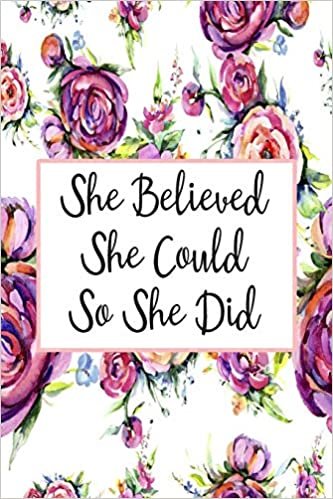 She Believed She Could So She Did: Cute 12 Month Floral Agenda Organizer Calendar Schedule (6x9 She Believed Planner January 2020 - December 2020) indir