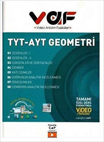 Çap Yayınları VAF TYT AYT Geometri Video Anlatım Fasikülleri