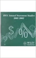 Rma Annual Statement Studies 2001-2002: With License (Valusource Accounting Software Products): With License CD