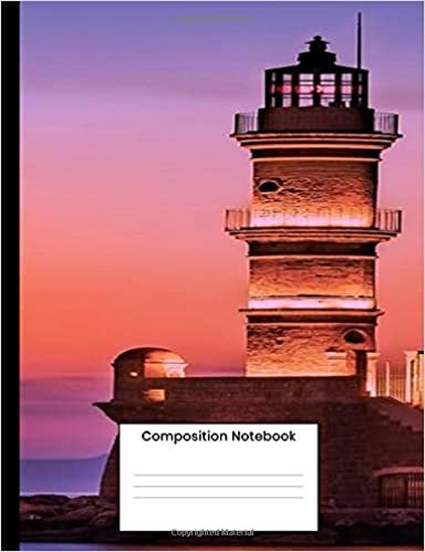 Composition Notebook: Cool Lighthouse Composition Book, Writing Notebook Gift For Men Women Teens 120 College Ruled Pages