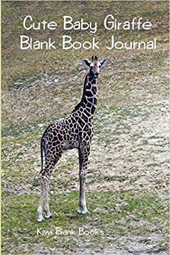 Cute Baby Giraffe Blank Book Journal