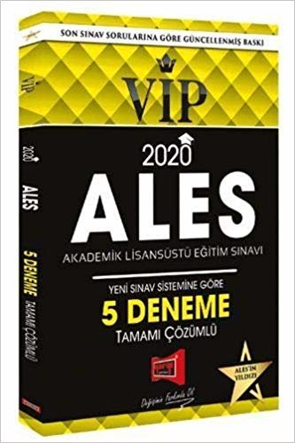 Yargı 2020 ALES VIP Yeni Sınav Sistemine Göre Çözümlü 5 Deneme