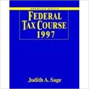 Prentice Hall Federal Tax Course 1997 (Annual)