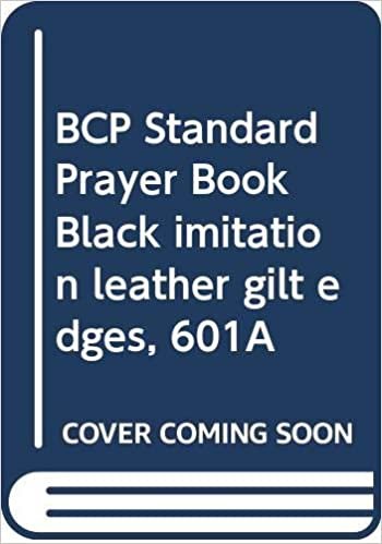 BCP Standard Prayer Book Black imitation leather gilt edges, 601A