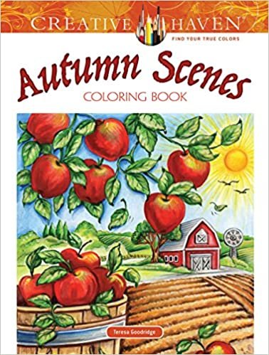 Creative Haven Autumn Scenes Coloring Book (Adult Coloring) indir
