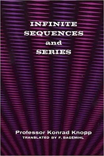 INFINITE SEQUENCES & SERIES (Dover Books on Mathematics)
