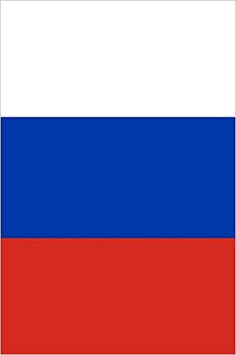 Russian Flag: Graph Paper Notebook, 6x9 Inch, 120 pages