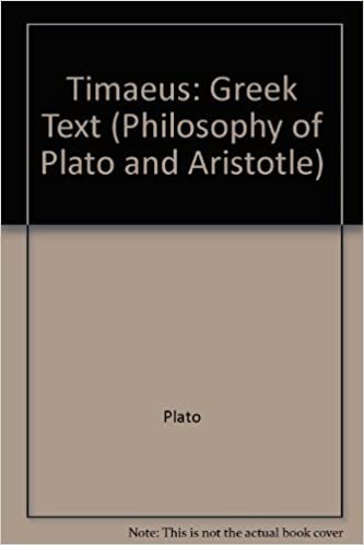 Timaeus of Plato (Philosophy of Plato and Aristotle): Greek Text