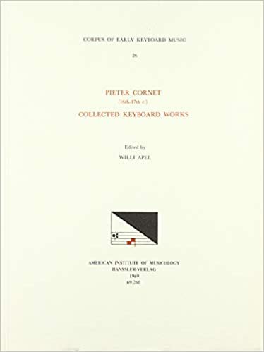 Cekm 26 Pieter Cornet (16th-17th C.), Collected Keyboard Works, Edited by Willi Apel (Corpus of Early Keyboard Music)