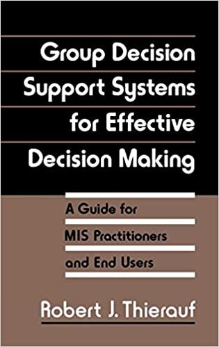 Group Decision Support Systems for Effective Decision Making: A Guide for MIS Practitioners and End Users (Gerontology; 10)