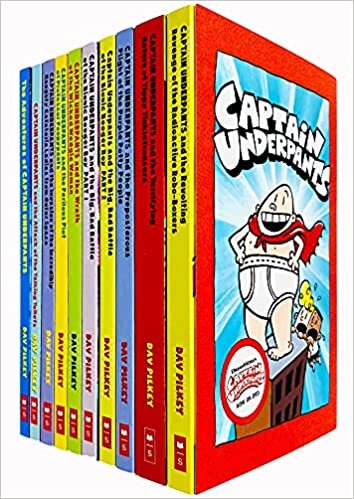 Captain Underpants: 10 Book Set indir