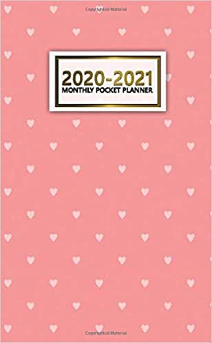 2020-2021 Monthly Pocket Planner: Cute Two-Year (24 Months) Monthly Pocket Planner & Agenda | 2 Year Organizer with Phone Book, Password Log & Notebook | Nifty Coral & Heart Pattern indir