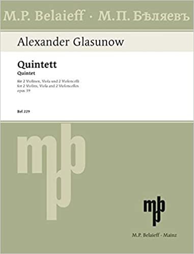 Quintett A-Dur: op. 39. 2 Violinen, Viola und 2 Violoncelli. Stimmensatz.