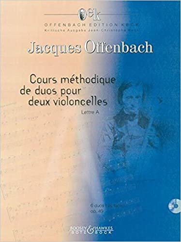Cours méthodique de duos pour deux violoncelles: 6 duos très faciles. Band 1. op. 49. 2 Violoncelli. Ausgabe mit CD. (Offenbach Edition Keck) indir