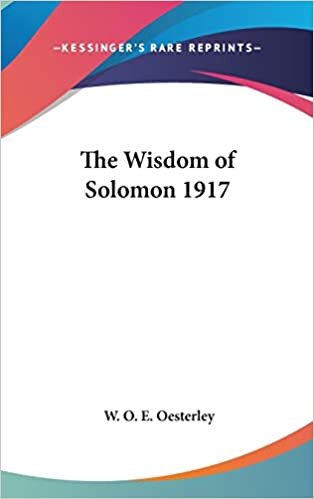 The Wisdom of Solomon 1917 indir