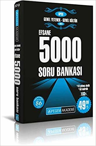 2019 KPSS Genel Yetenek - Genel Kültür Efsane 5000 Soru Bankası