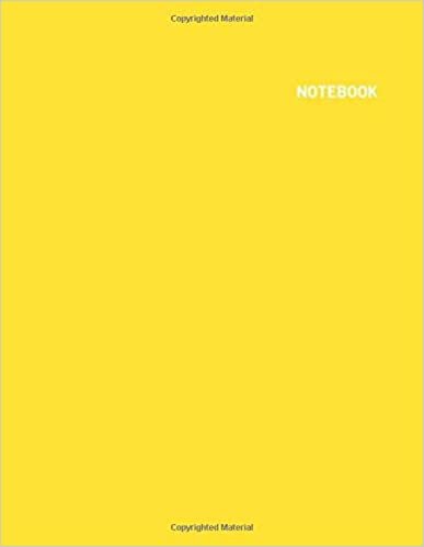 Notebook: Blank Notebook - Large (8.5 x 11 inches) - 110 Pages - Banana Yellow Cover ( Daily Paperback Notebook - Journal - Diary Book - Book For Gift ) indir
