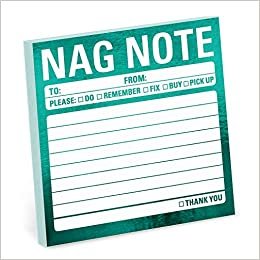 Knock Knock Nag Note Metallic Sticky Notes indir