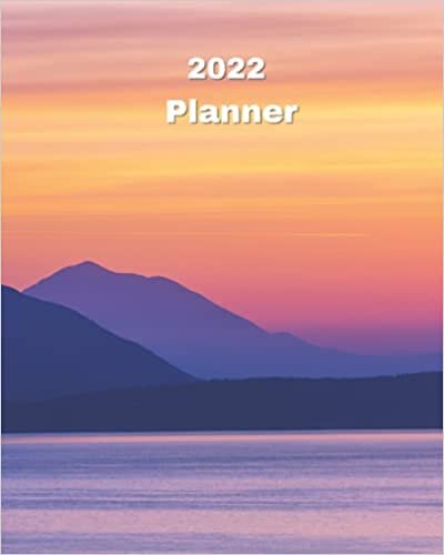 2022 Planner: Greece Coastal Sunset - Monthly Calendar with U.S./UK/ Canadian/Christian/Jewish/Muslim Holidays– Calendar in Review/Notes 8 x 10 in.- Tropical Beach Vacation Travel