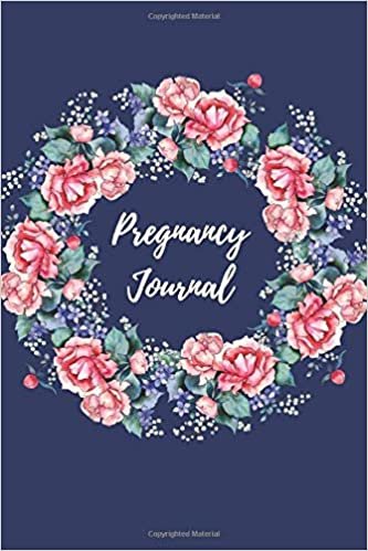 Pregnancy Journal.: Beautiful Watercolor Roses Memory Book. Notebook Diary For Moms-To-Be (6x9, 110 Lined Pages) indir