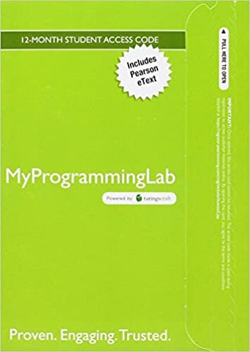 Mylab Programming with Pearson Etext -- Access Code Card -- For Problem Solving and Program Design in C