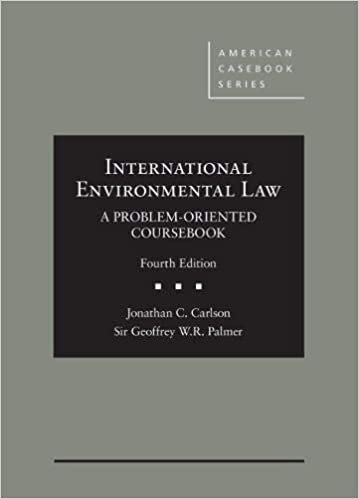 International Environmental Law (American Casebook Series)