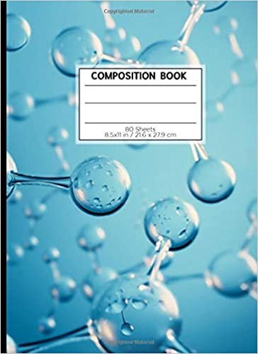 COMPOSITION BOOK 80 SHEETS 8.5x11 in / 21.6 x 27.9 cm: A4 Squared White Rimmed | "Glass Style" | Workbook for s Kids Students | Writing Notes School College | Mathematics | Physics