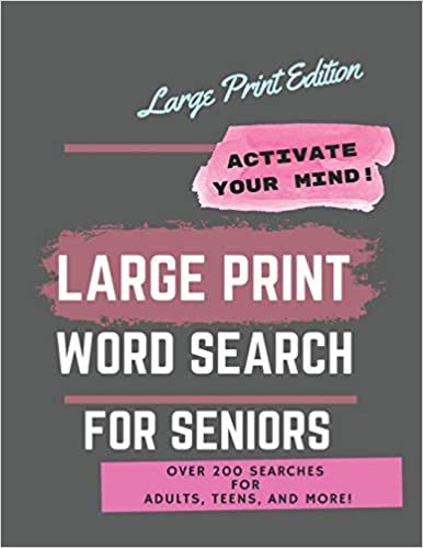 large print word search for seniors: word search 200 puzzles, adult word search puzzles, big letter word search puzzles, extra large print word ... word search, easy large print word search indir