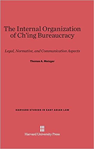 The Internal Organization of Ch'ing Bureaucracy (Harvard Studies in East Asian Law)