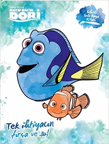 Disney Kayıp Balık Dori Sihirli Sulu Boya Kitabı: Tek ihtiyacın fırça ve su!