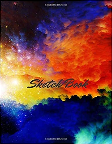 Sketch Book: Notebook for Drawing, Writing, Painting, Sketching or Doodling, 110 Pages, 8.5x11 (Premium Abstract Cover vol.32) indir