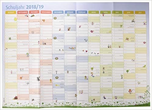 Der Schuljahres-Wandkalender 2018/2019