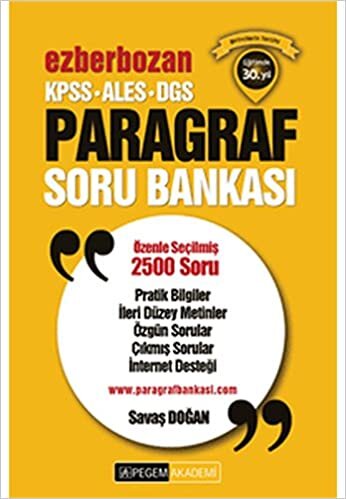 2017 Ezberbozan KPSS-ALES-DGS Paragraf Soru Bankası: Özenle Seçilmiş 2500 Soru