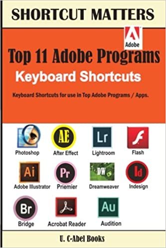 Top 11 Adobe Programs Keyboard Shortcuts.: Volume 25 (Shortcut Matters)