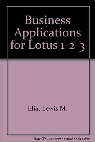Business Applications for Lotus 1-2-3