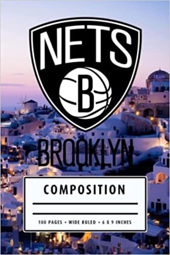 New Year Weekly Timesheet Record Composition: Brooklyn Nets Notebook American Basketball Notebook - Christmas, Thankgiving Gift Ideas #22