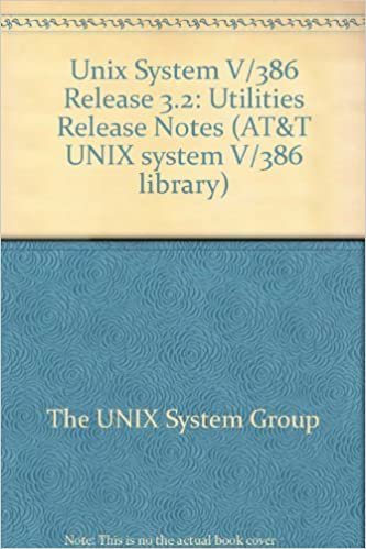 Unix System V/386 Release 3.2: Utilities Release Notes (AT&T UNIX System V/386 Library)