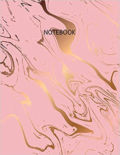 Notebook: Pink Marble (8.5 x 11 Inches) 110 Pages indir