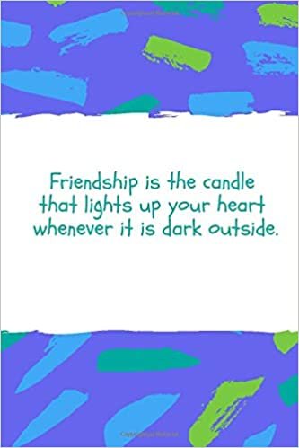 Friendship Is The Candle: Notebook, Journal, Diary (110 Pages, Blank, 6 x 9) (You Are Amazing, Band 8) indir