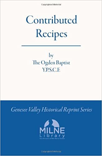 Contributed Recipes (Genesee Valley Historical Reprints)