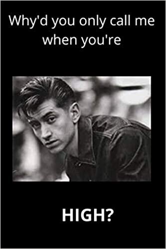Why'd you only call me when you're high?: Notebook for Alex Turner and Arcitc Monkeys fans, (6x9) 120 lined pages