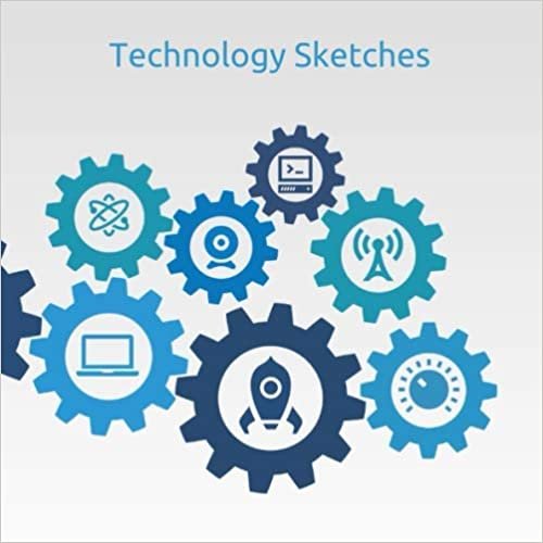 Technology Sketches: 101 Numbered Squared 8.25 inch (20.96 cm) Sheets Notebook Journal Workbook Handbook for Sketching, Taking Notes, Designing and Doodling