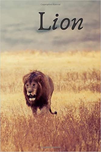 Lion: Animal Notebook, Journal, Diary (110 Pages, Blank, 6 x 9) indir